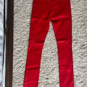 NWT Helmut Lang High Gloss Skinny Jeans Pants Red Vein Size 28